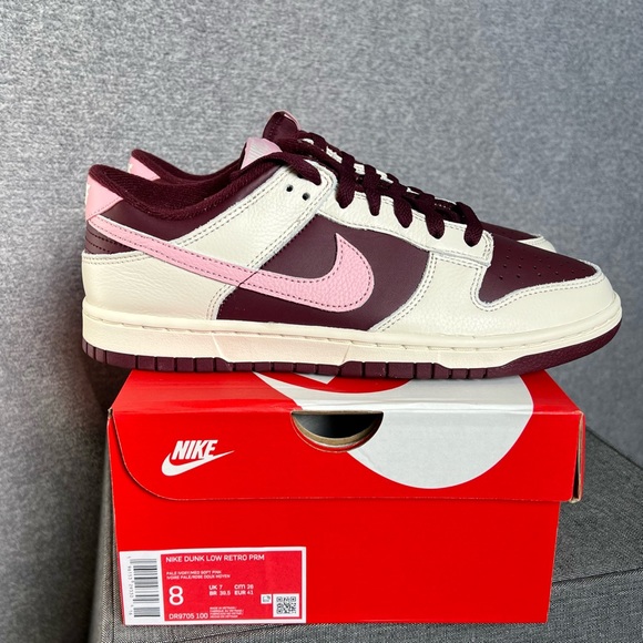 Nike Dunk Low, maroon/pink, M 8, W 9.5 - Picture 5 of 5